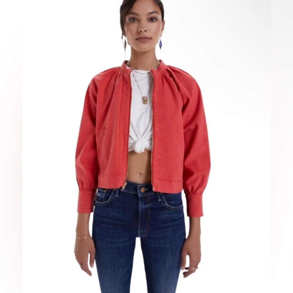 VINTAGE MOTHER THE GATHERER JACKET Womens Denim In Bittersweet NWOT.